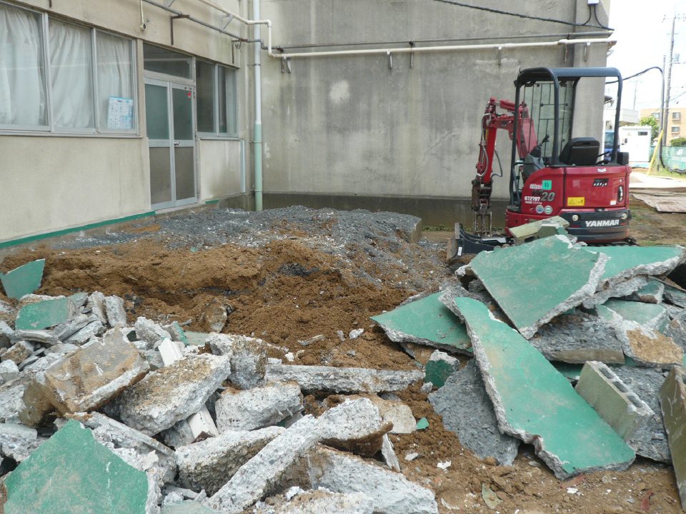 柏市立柏第四中学校校舎長寿命化改良工事がスタートしました！