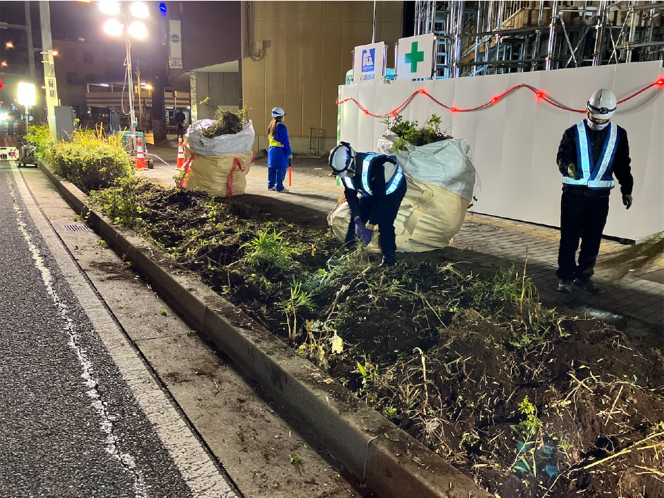 【柏市末広町事務所ビル】夜間工事を完了いたしました！